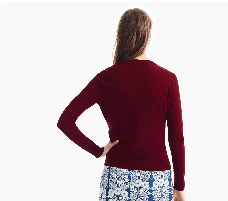 jackie cardigan sweater in floral embroidery